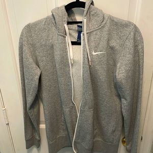 Light grey Nike zip up